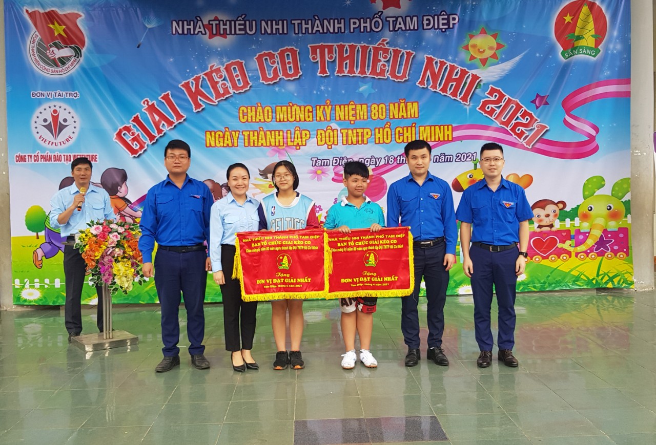 Nhà Thiếu nhi thành phố Tam Điệp tổ chức giải Kéo co thiếu nhi 2021 chào mừng kỷ niệm 80 năm ngày thành lập Đội thiếu niên tiền phong Hồ Chí Minh!