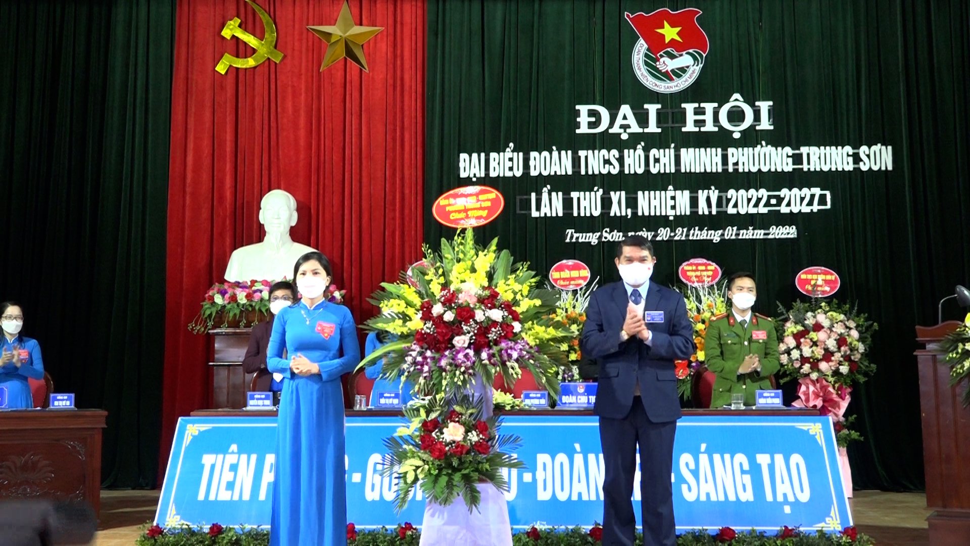 Đại hội đại biểu Đoàn TNCS  Hồ Chí Minh phường Trung Sơn lần thứ XI nhiệm kỳ 2022-2027