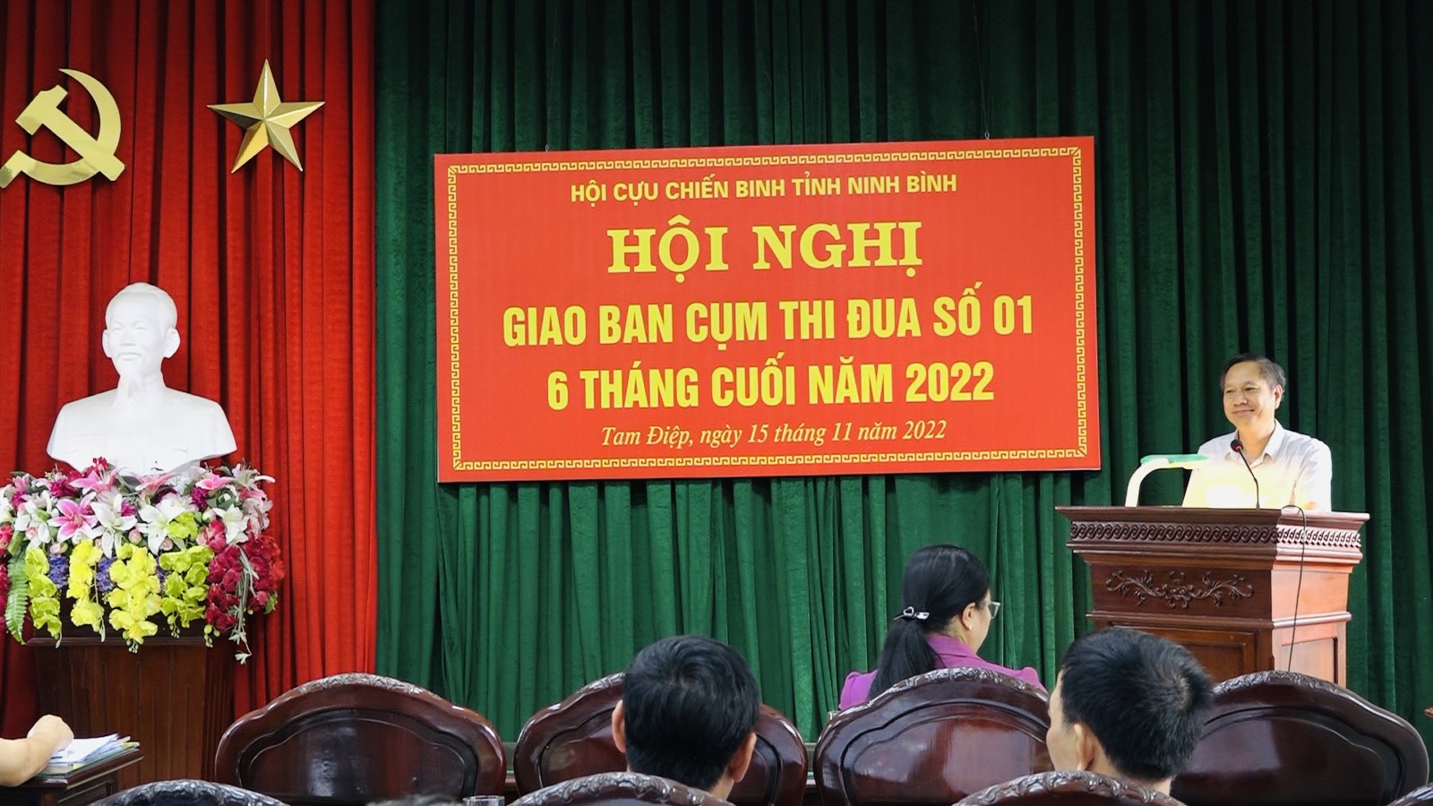 Hội CCB thành phố Tam Điệp tổ chức Hội nghị giao ban Cụm thi đua số 1 của Hội CCB tỉnh Ninh Bình 6 tháng cuối năm 2022.