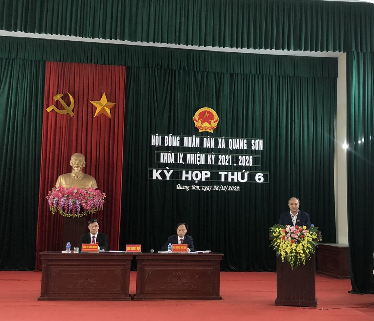 HĐND xã Quang Sơn khóa IX nhiệm kỳ 2021 -2026 đã tổ chức kỳ họp thứ 6.
