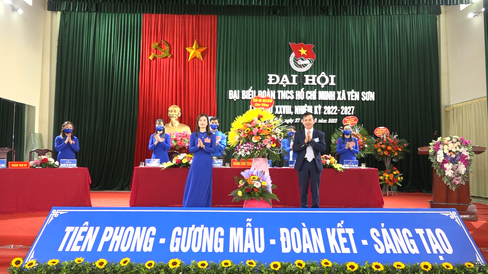 Đại Hội đại biểu Đoàn TNCS Hồ Chí Minh xã Yên Sơn lần thứ XXVIII, nhiệm kỳ 2022-2027
