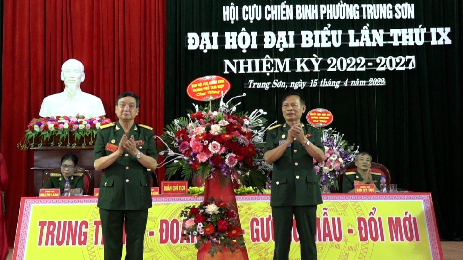 Hội CCB phường Trung Sơn tổ chức Đại hội đại biểu lần thứ IX nhiệm kỳ 2022-2027