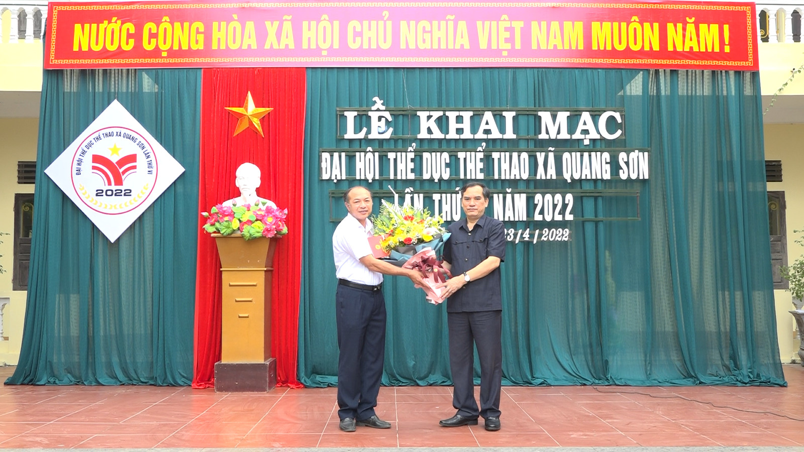 Xã Quang  Sơn tổ chức khai mạc Đại hội TDTT lần thứ VI năm 2022