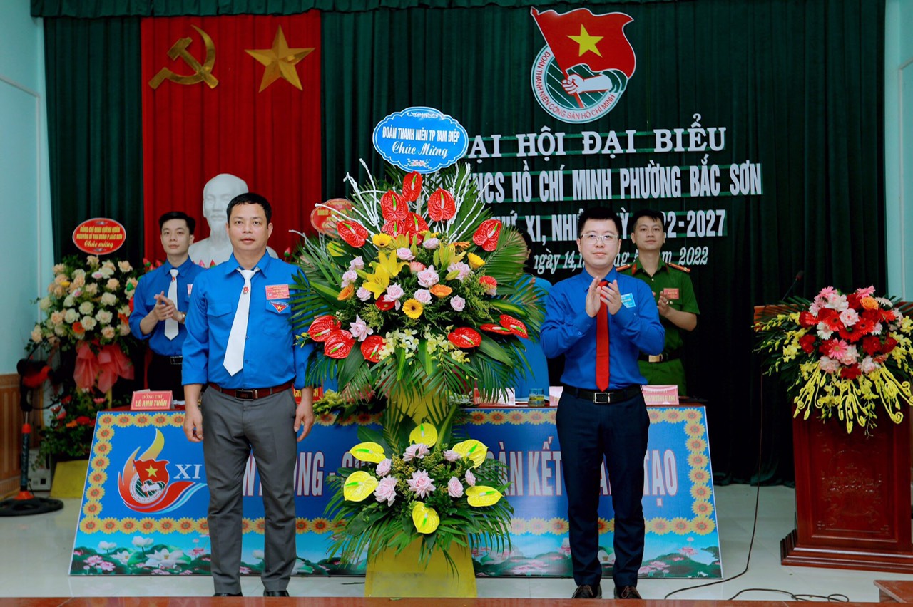 Đại hội đại biểu đoàn TNCS Hồ Chí Minh phường Bắc Sơn lần thứ XI, nhiệm kỳ 2022-2027.