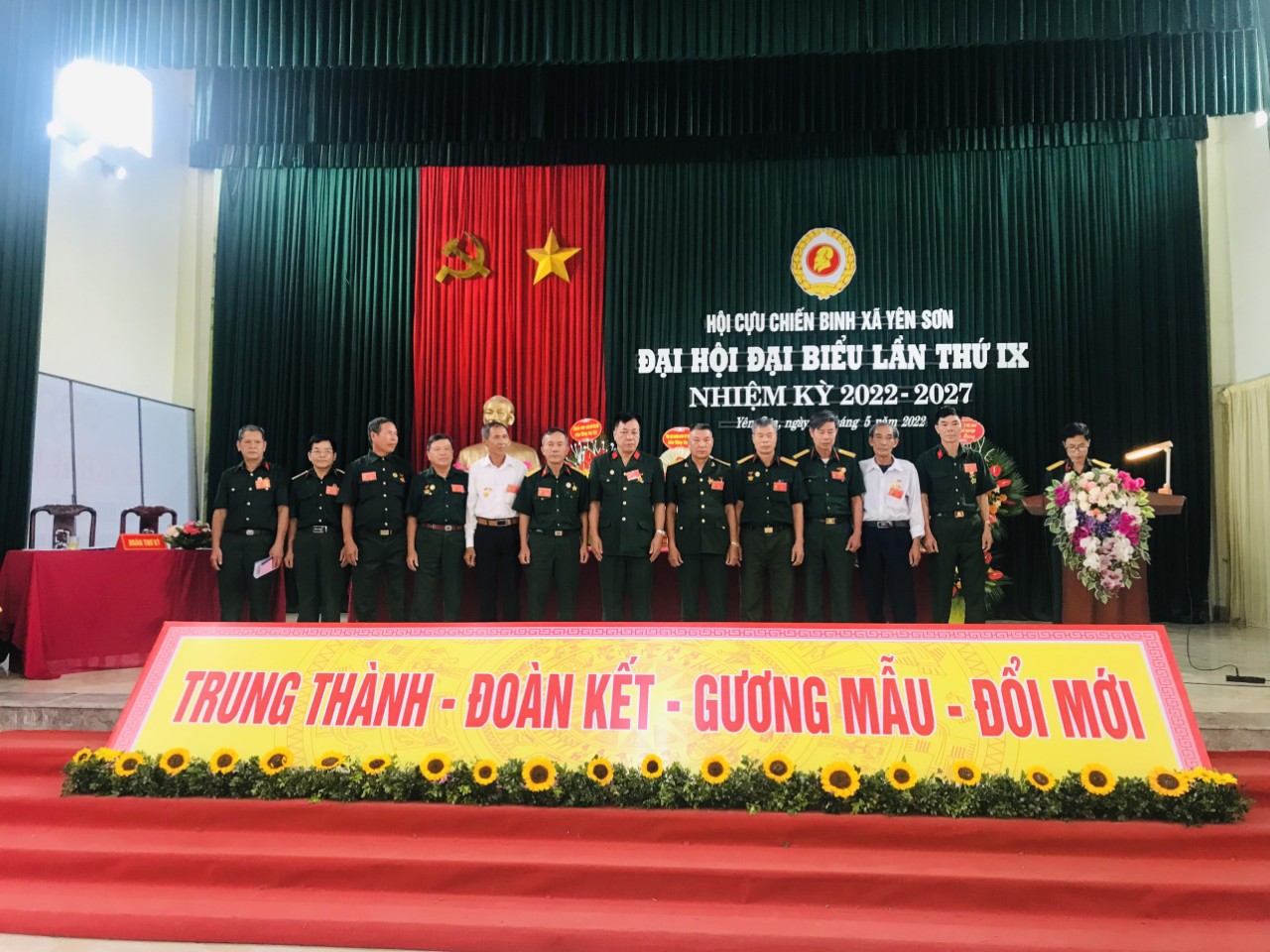 Đại hội đại biểu Hội CCB xã Yên  Sơn lần thứ IX nhiệm kỳ 2022 - 2027.