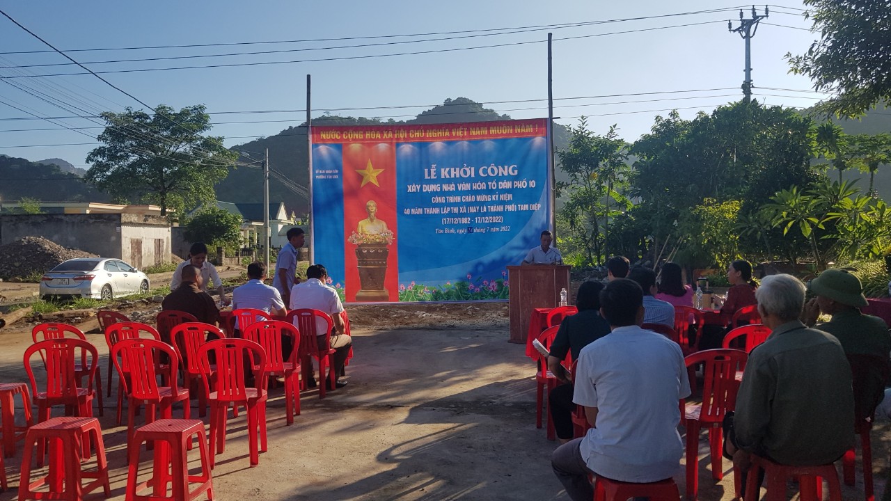 Khởi công xây dựng nhà văn hóa tổ dân phố 10 phường Tân Bình