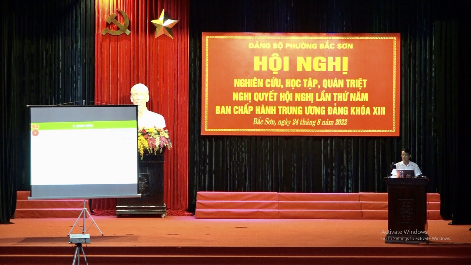 Đảng ủy phường Bắc Sơn tổ chức Hội nghị nghiên cứu, học tập, quán triệt Nghị quyết Hội nghị lần thứ năm Ban Chấp hành Trung ương Đảng khóa XIII