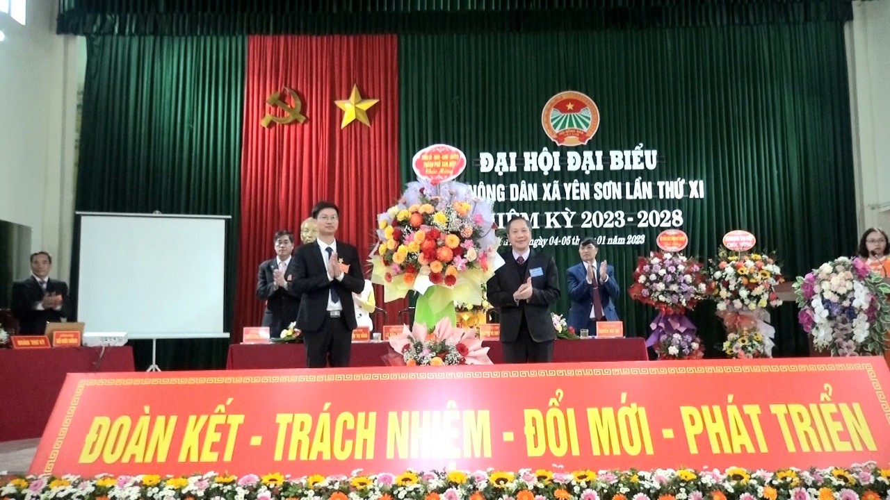  Đại hội đại biểu Hội nông dân xã Yên Sơn lần thứ XI nhiệm kỳ 2023- 2028