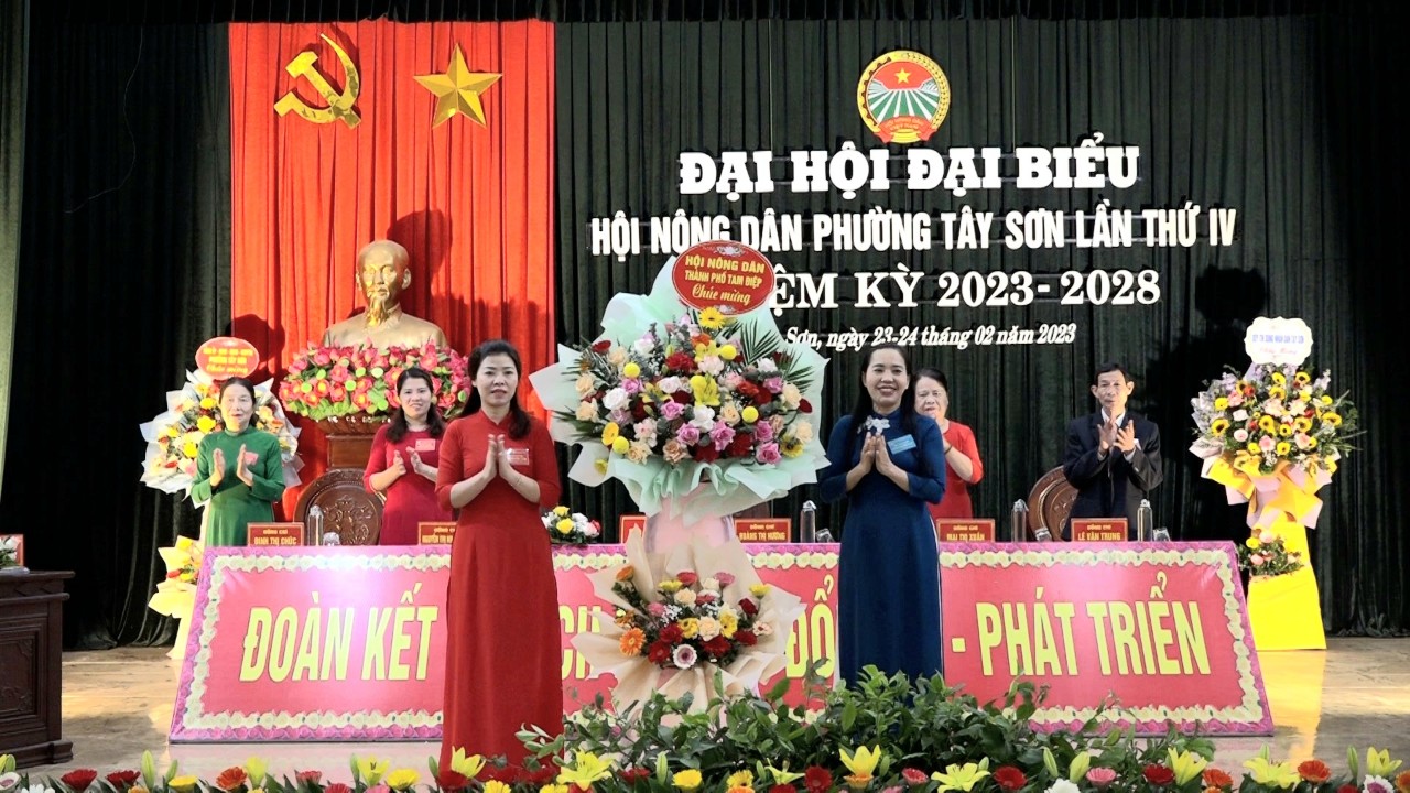 Đại hội đại biểu Hội nông dân phườngTây Sơn lần thứ IV, nhiệm kỳ 2023-2028