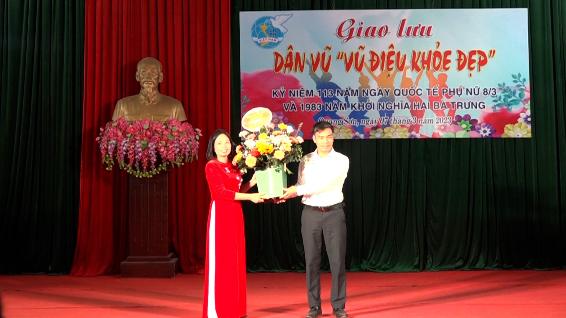  Hội LHPN xã Quang Sơn tổ chức đêm Giao lưu Dân vũ với chủ đề 