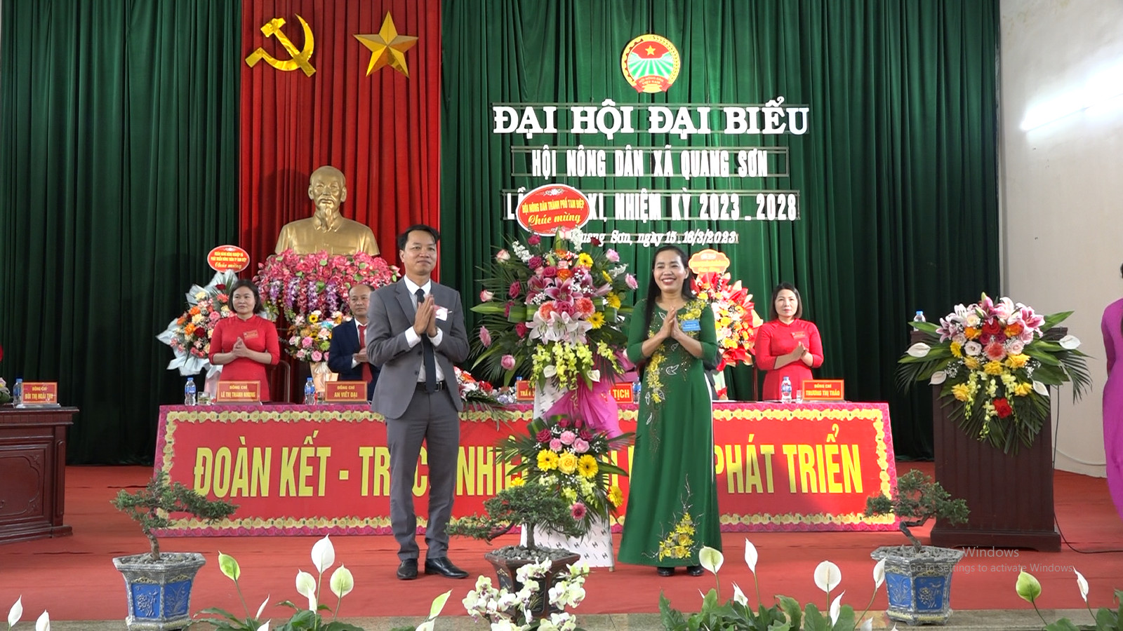 Hội Nông dân xã Quang Sơn tổ chức Đại hội Đại biểu Hội Nông dân xã lần thứ XI, nhiệm kỳ 2023-2028