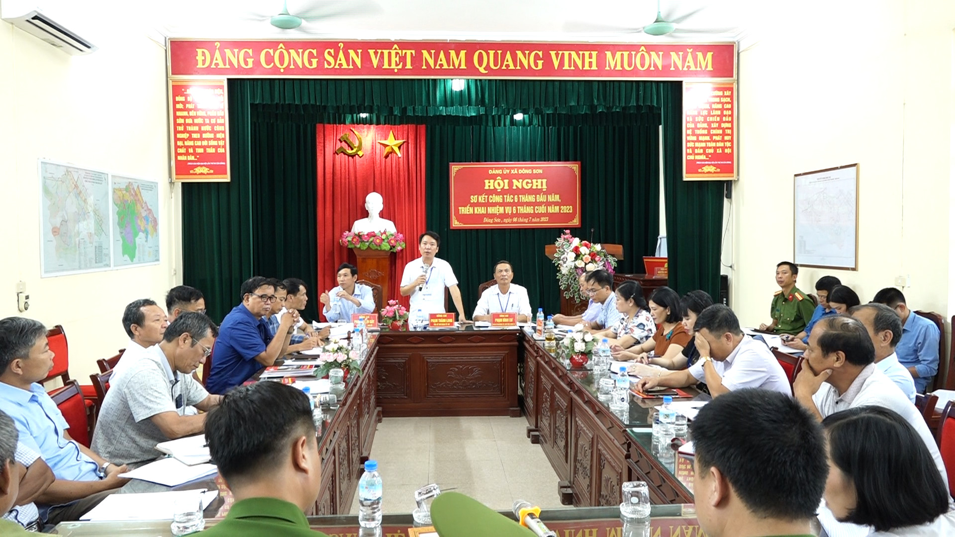 Đảng ủy xã Đông Sơn tổ chức Hội nghị sơ kết 6 tháng đầu năm, triển khai nhiệm vụ 6 tháng cuối năm 2023