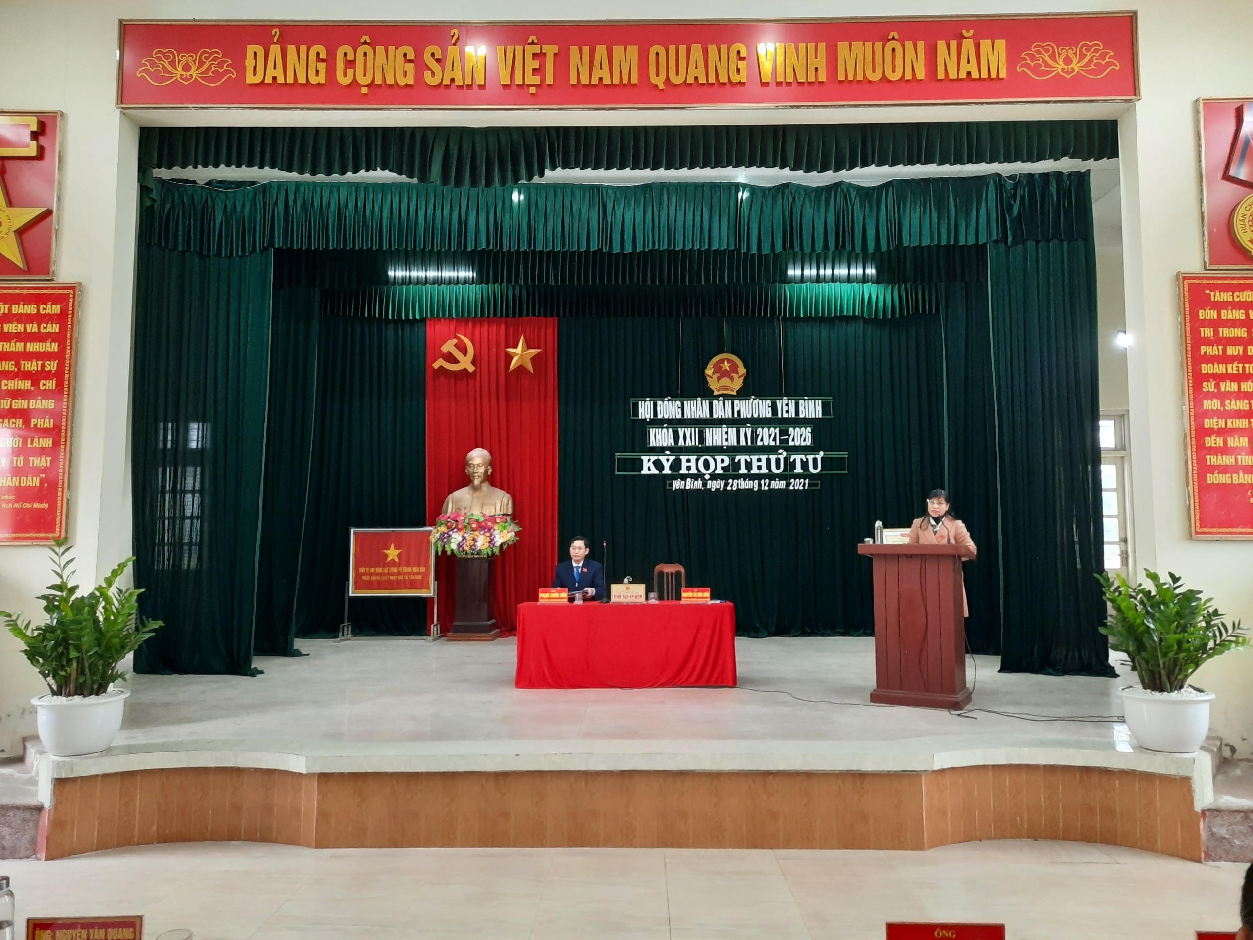 HĐND phường Yên Bình khóa XXII tổ chức Kỳ họp thứ 4, nhiệm kỳ 2021 – 2026