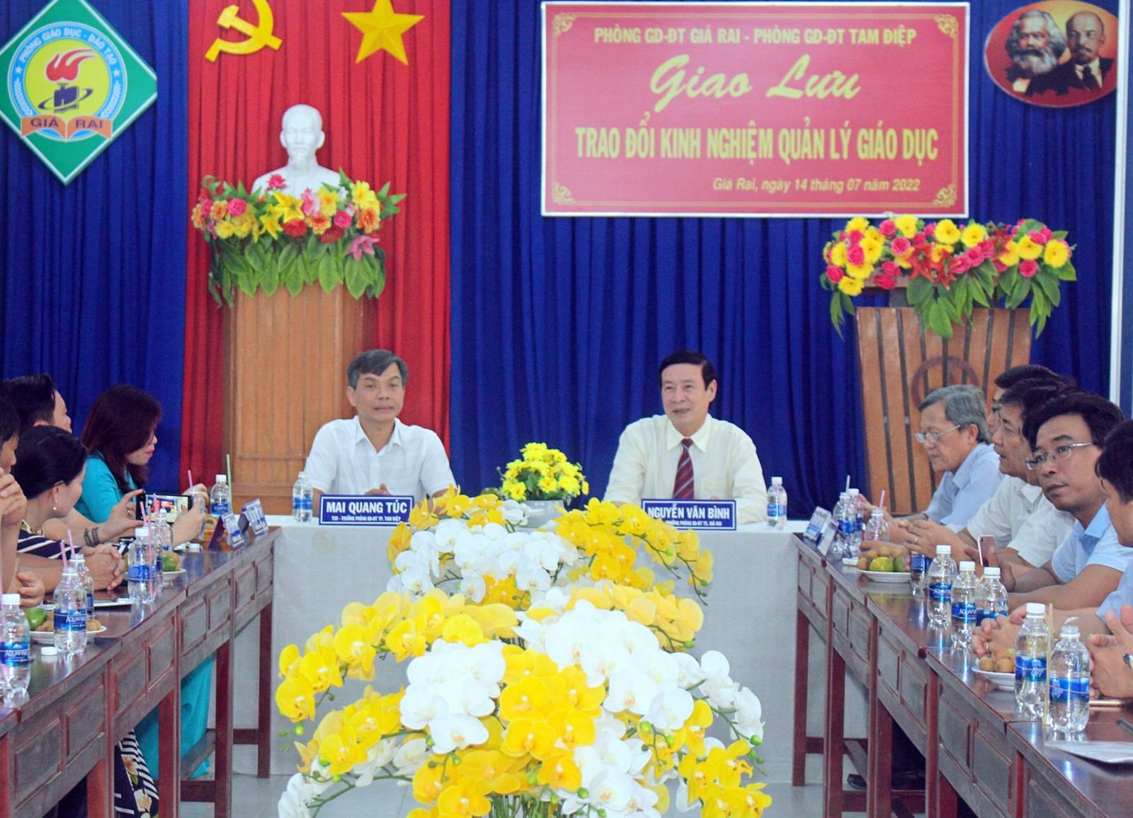 Đoàn CBQL Phòng Giáo dục và Đào tạo thành phố Tam Điệp, tỉnh Ninh Bình tổ chức chuyến thăm và giao lưu, trao đổi kinh nghiệm công tác quản lý giáo dục tại Phòng Giáo dục và Đào tạo thị xã Giá Rai, tỉnh Bạc Liêu