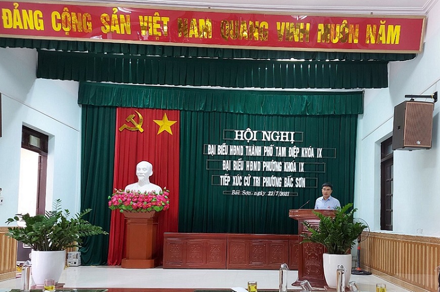 Đại biểu HĐND thành phố, đại biểu HĐND phường Bắc Sơn đã có buổi tiếp xúc với cử tri phường trước kỳ họp thứ 2, HĐND thành phố và HĐND phường khóa IX, nhiệm kỳ 2021-2026.