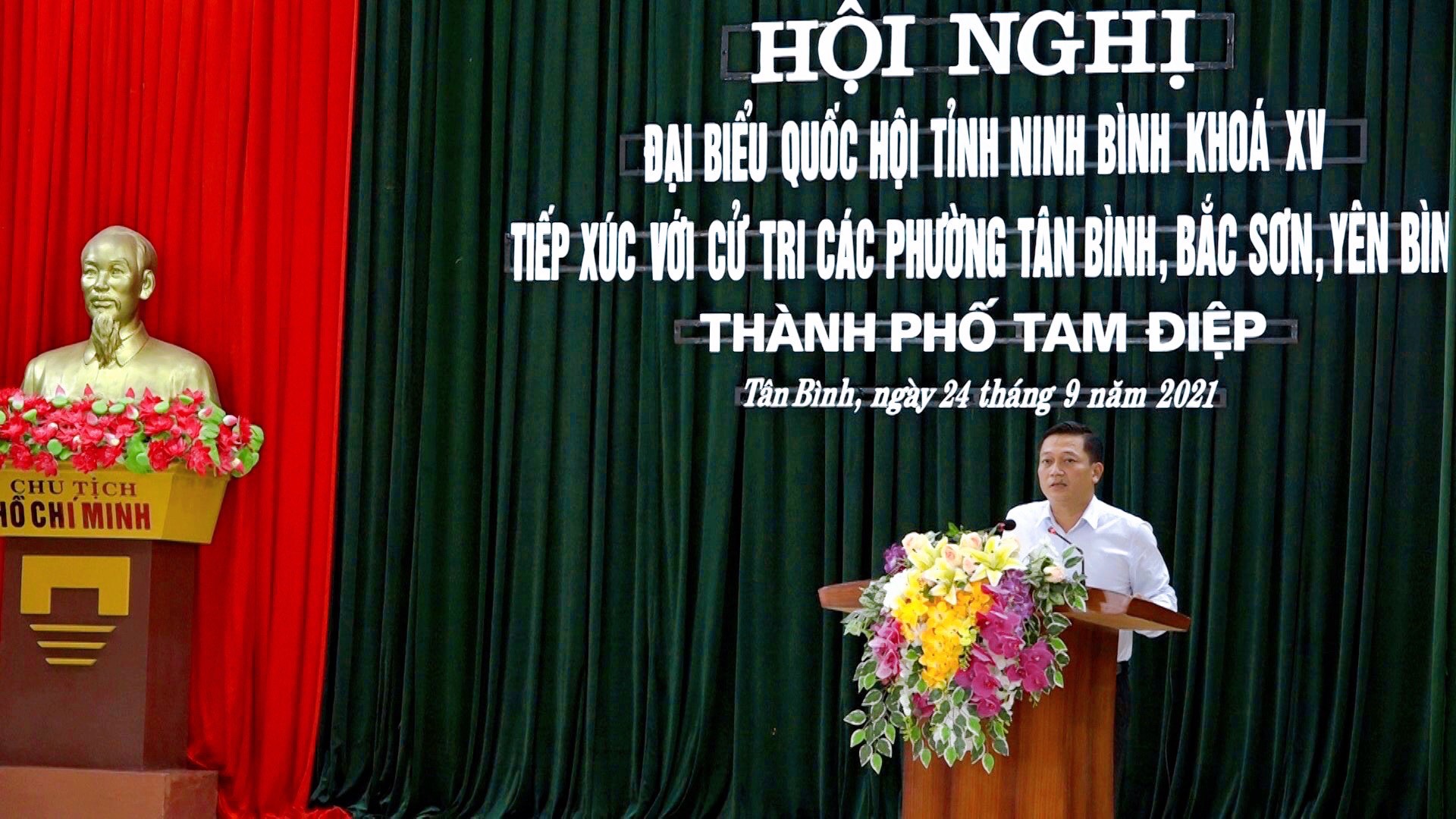 Đoàn ĐBQH tỉnh tiếp xúc với cử tri các phường của thành phố Tam Điệp: Tân Bình, Bắc Sơn, Yên Bình