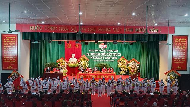 Khai mạc Đại hội Đảng bộ phường Trung Sơn lần thứ XI, nhiệm kỳ 2020 – 2025